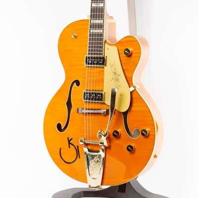 Gretsch G6120T-55 Vintage Select '55 Chet Atkins 2022 Vintage Orange Stain image 8