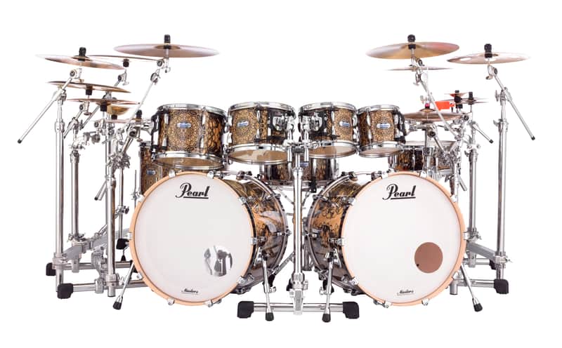 Pearl *Pre-Order* Masters Complete Cain & Abel Double Bass 10-Piece Drum Set | Drum Shells Only | Special Order | Authorized Dealer image 1