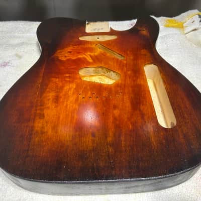 Tobacco Burst Basswood T-style guitar body - USA! image 6