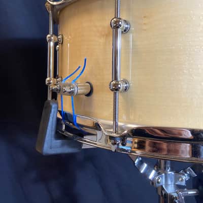 David Frangioni Collection, Bone - 6.5x14" Carbcutter 4-Ply Carbon Fiber and Maple Shell Snare Drum 2020s image 6