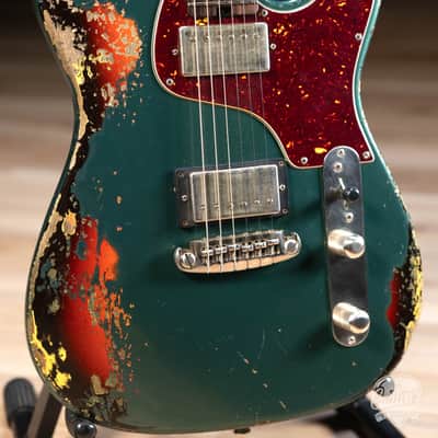 Shabat Lion Special Alder Body w/ Wraptail & Imperials–British Racing Green/3TSB image 3