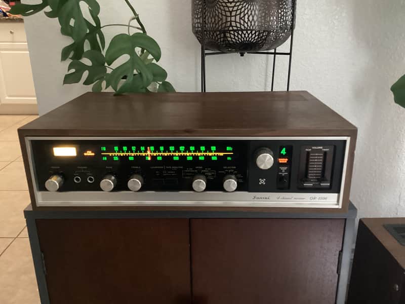 Sansui QR-1500 1973 - Walnut / Silver FULLY RECAPPED | Reverb