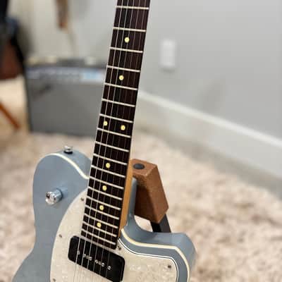 Reverend Double Agent OG 2020 - 2024 - Metallic Silver Freeze with White Pickguard image 8
