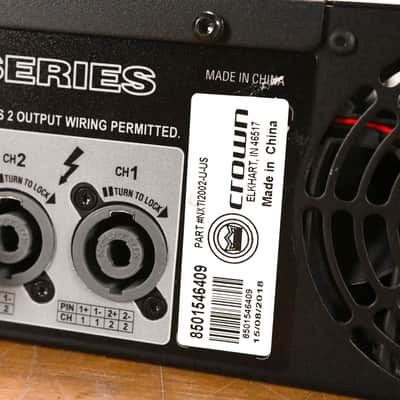 Crown XTi 2002 2-Channel Power Amplifier CG010TB image 10