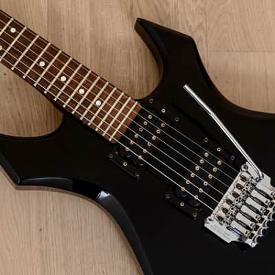 1986 BC Rich Warlock Vintage Electric Guitar Black w/ Floyd Rose