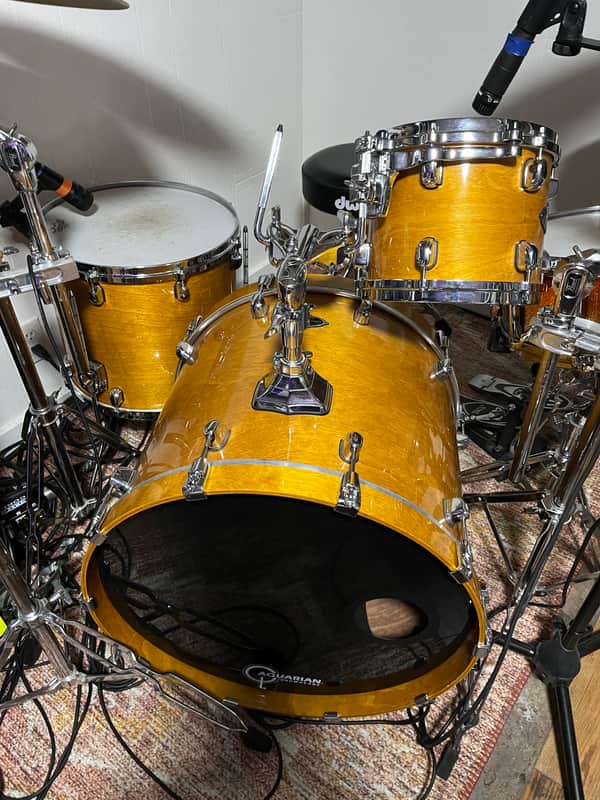 Tama Starclassic Birch/Bubinga Performer 2014 with snare - Honey Amber Gold image 1