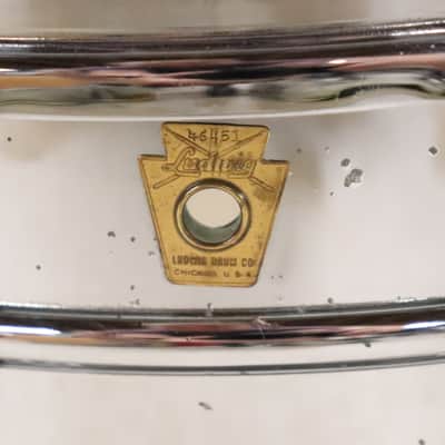 Ludwig 400 Supraphonic 5X14" Snare Drum Vintage 1960's COB Hoops image 2