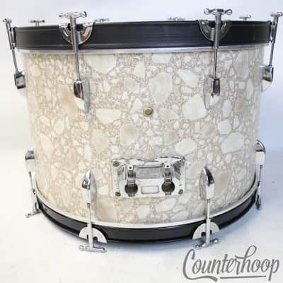 *Pearl Drum Set 22x14,12x10,13x11,16x15" Mahogany 5ply w/ Re-Rings Vintage 70s* image 8