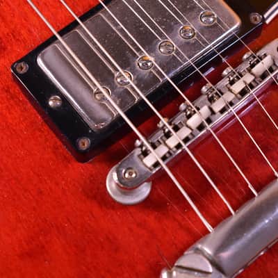 gibson Es-335 1964 - Cherry Red 1964 Stoptail - Clapton Specs - serial 70666 image 25