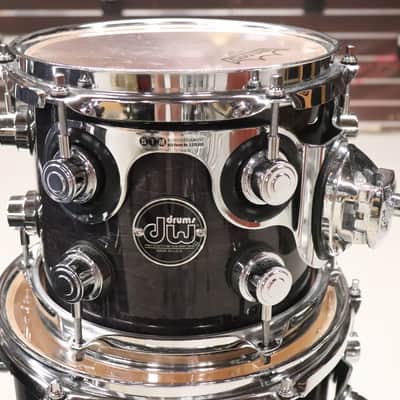 DW Performance Black Lacquer 5pc Drum Kit Set 22,16,12,10,8" image 9