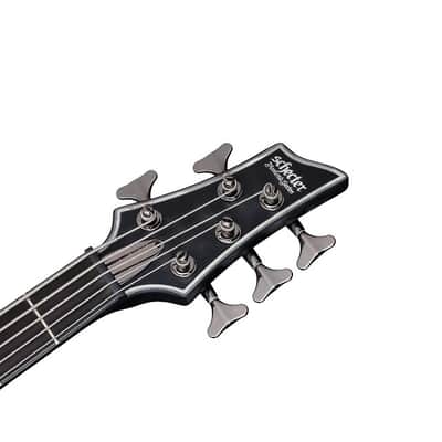 Schecter Hellraiser Extreme-5 See-Thru Black Satin STBLS New 5-String Electric Bass Guitar + GIG BAG image 8