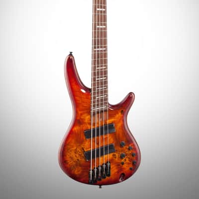 Ibanez SRMS805-BTT Workshop 5-String Multi-Scale Electric Bass - Brown Topaz Burst image 1