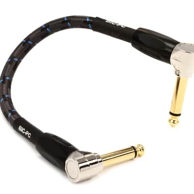 Boss BIC-PC Right Angle to RIght Angle Instrument Cable - 6 inch image 1