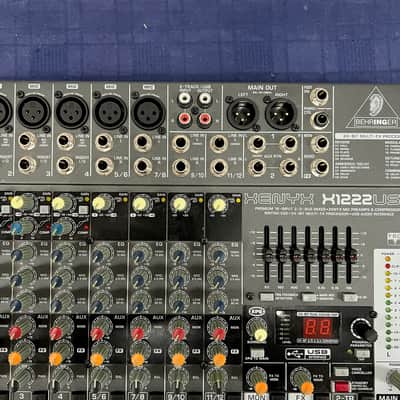Behringer Xenyx X1222USB 16-Input Mixer with USB and Effects for Parts or Repair image 3