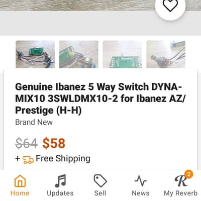 Ibanez Dyna-Mix 3 Ways Switching System W/ Alter Switch 3SWLHH3 | 6 Channels H-H Pickup Configurations | 4 Pcs + Free 1 Pcs | image 3