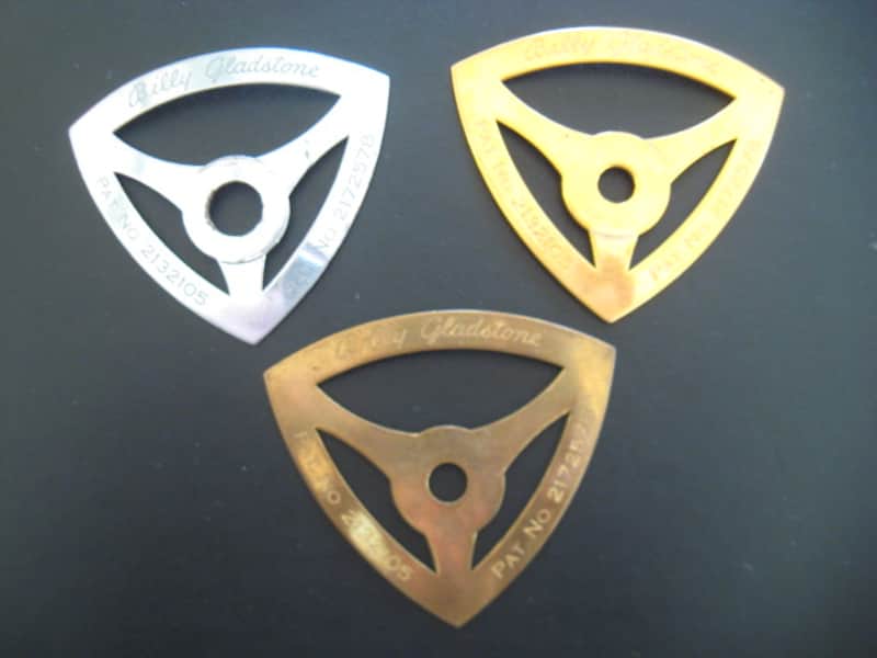 Billy Gladstone  3 Badges 50s - 60s Gold, Brass & Silver image 1