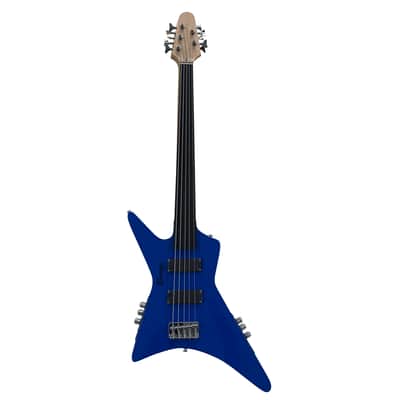 5 String Fanned Fret Bass /5 String Fretless Bass Busuyi Double Neck Guitar 2023 + bag image 3