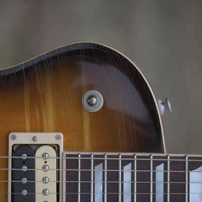 Patrick James Eggle Macon Single Cut Semi Hollowbody - Nitro Tobacco Burst image 5