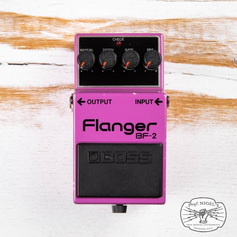 Boss BF-2 Flanger 1980-1984 (Black Label) Made In Japan | Reverb