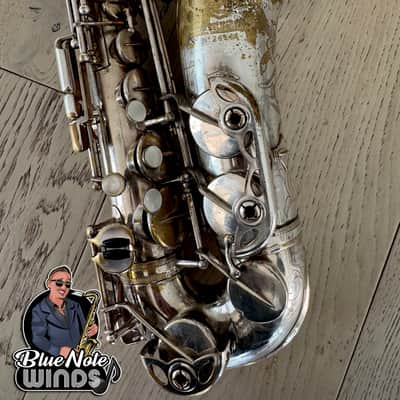 1938 Selmer Balanced action alto saxophone- Original Silver plate w/ Full engraving & Premium Overhaul! image 4