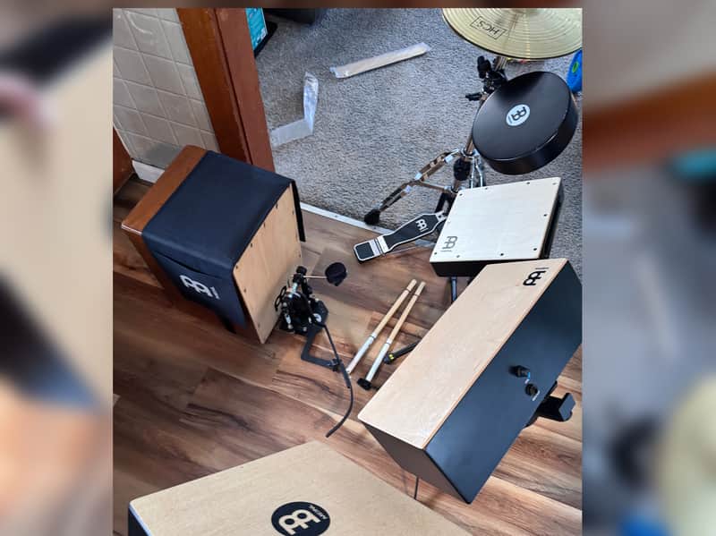 Meinl CAJ-DRUMSET Cajon Drum Set Hybrid 5 piece drum Percussion Kit 2010s - Standard image 1