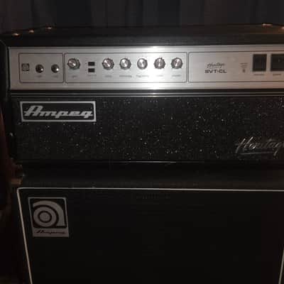 Ampeg SVT-CL Heritage Series 300-Watt Tube Bass Amp Head 2010 - Present - Black image 1