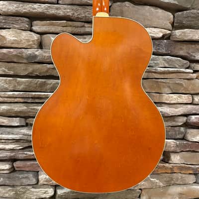 Gretsch G6120T Brian Setzer Signature Nashville Hollow Body '59 "Smoke" with Bigsby - Semi-Gloss Orange Lacquer w/ HSC image 5