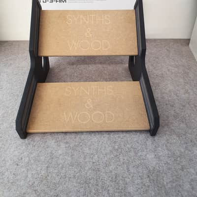 Behringer TD3 RD6 RD78 Black Valchromat Dual Wooden Stand image 6