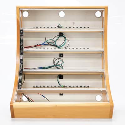 Custom 15U 104HP Wooden Eurorack Case w/ Synth Rotek Super Power Modules #52894 image 2