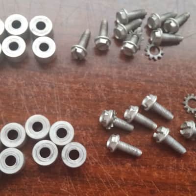 VINTAGE Rogers Dynasonic Powertone Snare PARTS / 8 LUG Mounting Screws CUP Washers image 6