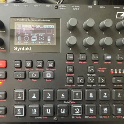 Elektron Syntakt 12 Track Drum Computer & Synthesizer 2022- Present - Black image 1