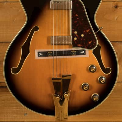 Ibanez GB10SE George Benson Hollow Body - Ebony - Brown Sunburst image 1