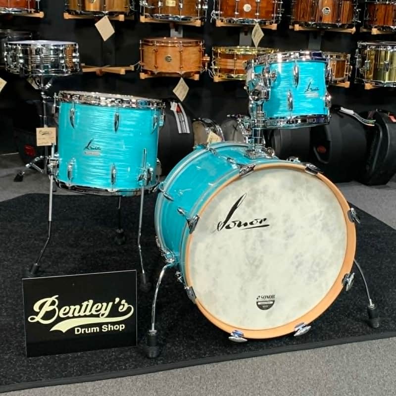~WOW!~ SONOR Vintage Series 3-Piece 10/14/20 Benny Greb Style Drum Kit Set in California Blue image 1