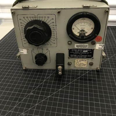 Vintage US Army TS-585 C/U Audio Output Level Meter, With Lid #2 image 2