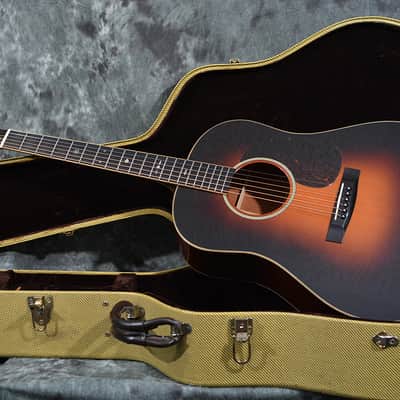 Huss & Dalton DS Custom 14 Fret Adirondack Red Spruce & Mahogany Dreadnought Acoustic Electric Sunburst w Case & FAST Shipping image 11