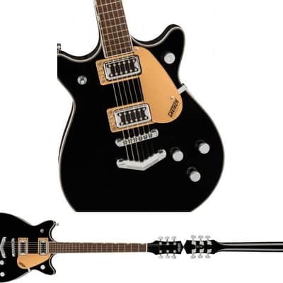 Gretsch G5222 Electromatic Double Jet BT Electric Guitar - Black-NEW image 1