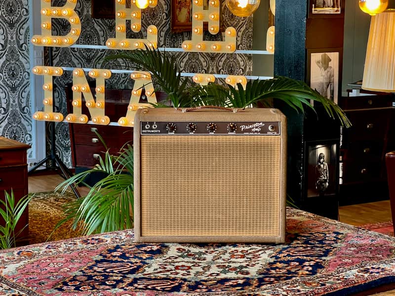 1963 Fender Princeton 6G2 Brownface Combo Tremolo non reverb image 1