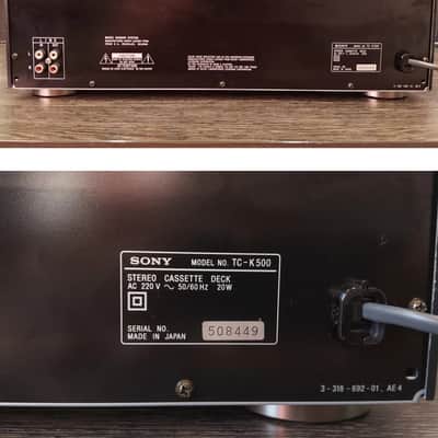 SONY TC-K500 Rare Vintage Cassette Deck Serviced Working Stereo Warranty image 9