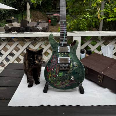 Firefly FFPR heavy modded• Abalone/Paua shell/Foil Sea Dragon (PRS Dragon‑Style) • PRS 85/15 “S” • CTS Electronics • Coil Split • Locking Tuners • Hard Case image 5