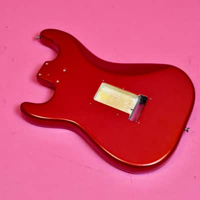 Vintage 1964 / 1965 Fender Stratocaster Project Body - Very Old Candy Apple Red Refinish - Pre-CBS SRV Strat Real Deal 1964 image 2