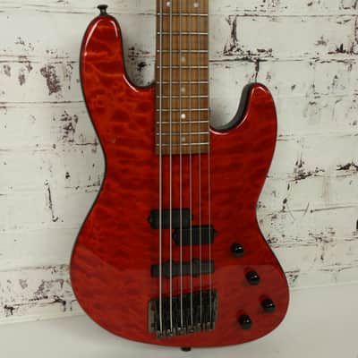 Winfield Thomas Custom 6-String Bass Guitar Quilted Maple / Triple Bartolinis image 2