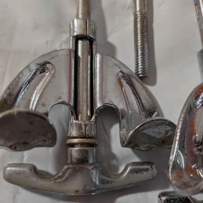 Pearl Drums Export Vintage 1980s Bass Drum Claws and Tension Rod Set of 16 image 15