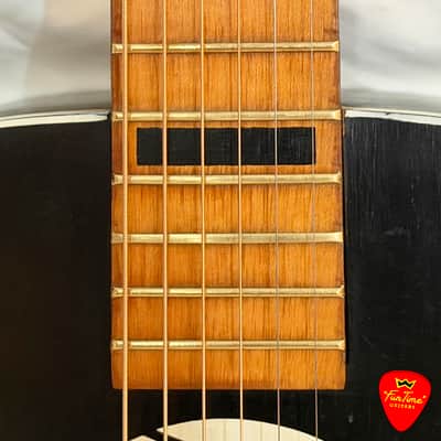 1960s Kay K1160 Parlor Guitar Tobacco Sunburst Musical Note Acoustic – “Danny” image 7
