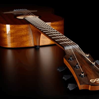 Lag Tramontane T98D Dreadnought Acoustic Guitar with Solid Khaya Top image 5