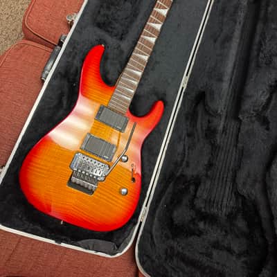 Jackson X Series DX10D Dinky Japan 2006 Amber Sunburst w/Jackson Case image 9