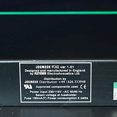 Joemeek Joe Meek VC6Q British Channel Version Mic Preamp Channel Strip w/Compressor and EQ JoeMeek image 6