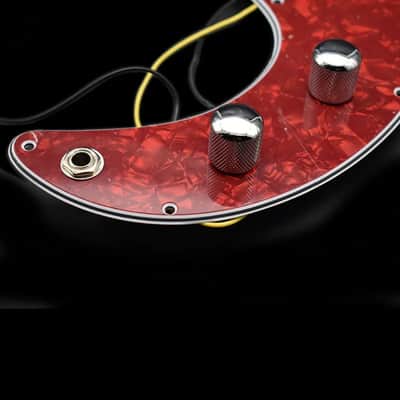 Red Turtoise Shell Precision P Bass Style Loaded Prewired Pickguard image 3