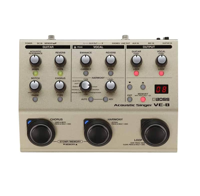 Boss VE-8 Acoustic Singer Pre-Amp | Reverb Canada Boss VE-8 Acoustic Singer Pre-Amp | Reverb Canada