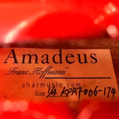 Franz Hoffman Amadeus 1/4 Student Violin KPA7006-174 with Hard Canvas Case and Bow image 2