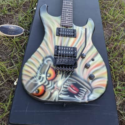 Rare Kramer Pacer Imperial USA 1984/85 Banana Headstock Custom Kline Graphics All Original image 3